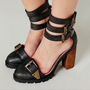 NWOT Free People | Jeffrey Campbell Cattelan Ankle Strap Heels